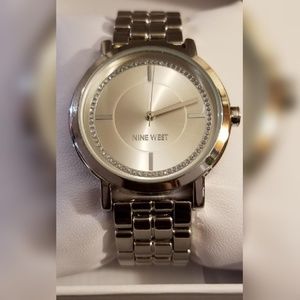 Women's Silver-Tone Adjustable Bracelet Watch 38mm